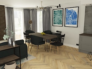 Salon z kuchnią - zdjęcie od INSPIRO Studio Projektowania Wnętrz