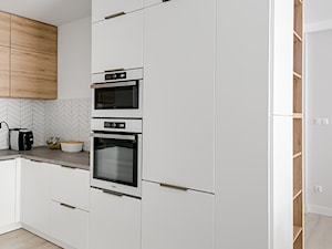 Projekt mieszkania o pow. 63 m2 w Świdnicy - Kuchnia, styl nowoczesny - zdjęcie od Natalia Klim-Matuszewska