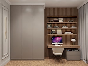 Kącik biurowy w sypialni - zdjęcie od Mastmi design