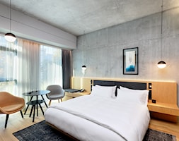 OBIEKT REFERENCYJNY_HOTEL NOBU - Sypialnia, styl industrialny - zdjęcie od Laufen - Homebook