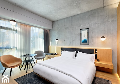 OBIEKT REFERENCYJNY_HOTEL NOBU - Sypialnia, styl industrialny - zdjęcie od Laufen