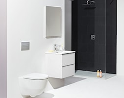 KOLEKCJA PRO - Średnia biała czarna łazienka bez okna, styl minimalistyczny - zdjęcie od Laufen - Homebook