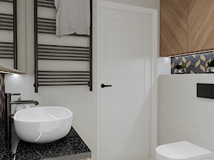 Nowoczesna łazienka z wanną - zdjęcie od Kamila Piekarniak- projektowanie wnętrz. STYLOWY KĄT