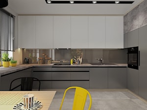 Część dzienna domu jednorodzinnego - Kuchnia, styl nowoczesny - zdjęcie od Kamila Piekarniak- projektowanie wnętrz. STYLOWY KĄT