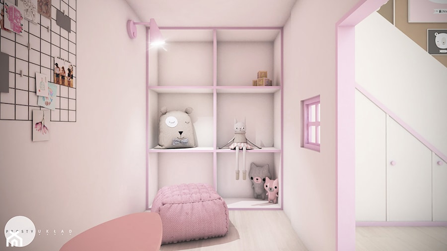 Projekt pokoju dla dziewczynki - Pokój dziecka, styl nowoczesny - zdjęcie od PROSTY UKŁAD - ARCHITEKTURA WNĘTRZ