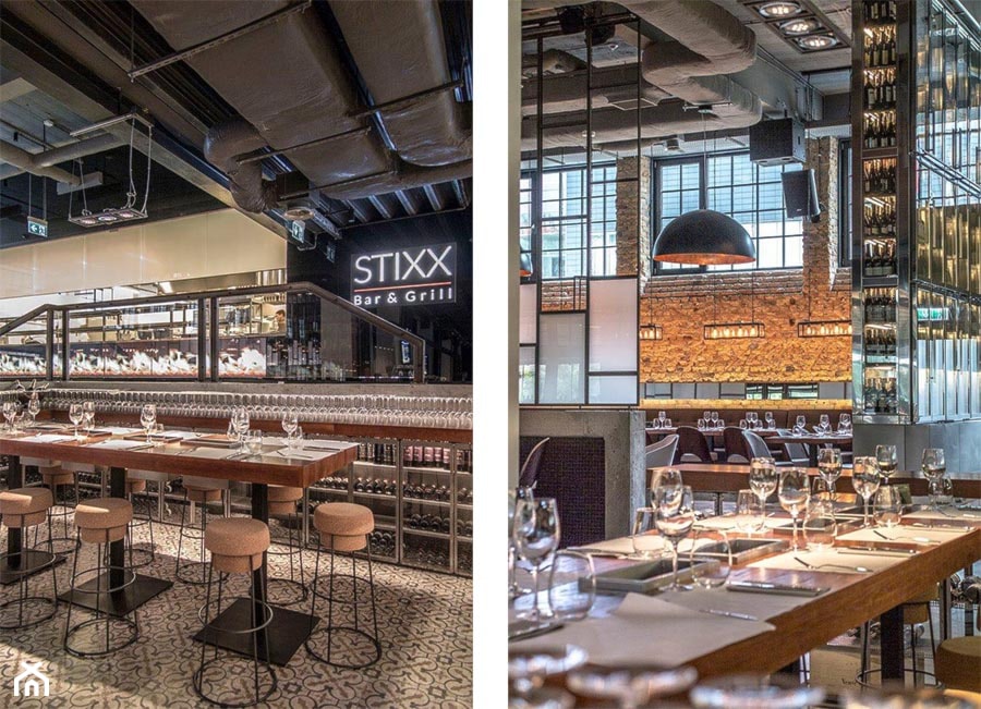 RESTAURACJA STIXX BAR & GRILL - zdjęcie od Wądołowski Architekci