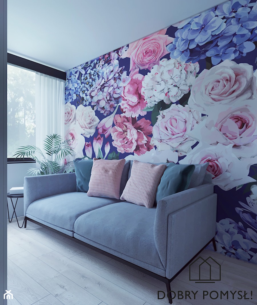Industrialny szyk ♣️♠️🖤🌸🌿🍀 - Średnia biała sypialnia, styl skandynawski - zdjęcie od StudioDobryPomysł