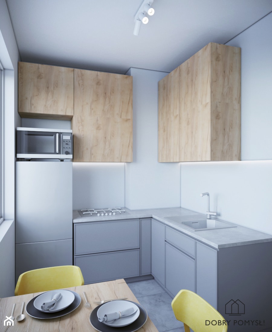 Mieszkanie na wynajem - Kuchnia, styl skandynawski - zdjęcie od StudioDobryPomysł
