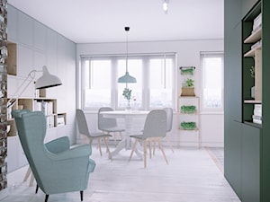 Mieszkanie w bloku z wielkiej płyty - Jadalnia, styl skandynawski - zdjęcie od StudioDobryPomysł