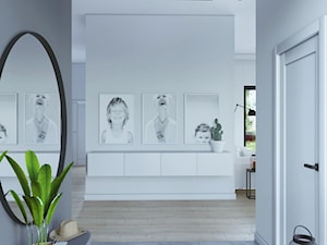 Nowoczesny dom dla czteroosobowej rodziny - Hol / przedpokój, styl nowoczesny - zdjęcie od StudioDobryPomysł