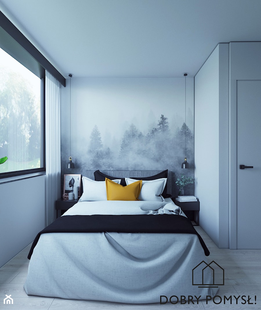 Industrialny szyk ♣️♠️🖤🌸🌿🍀 - Średnia biała sypialnia, styl industrialny - zdjęcie od StudioDobryPomysł