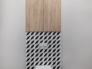 Mieszkanie na wynajem - Mała bez okna łazienka, styl skandynawski - zdjęcie od StudioDobryPomysł