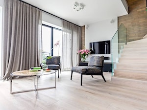 Penthouse Powązki - Salon, styl nowoczesny - zdjęcie od AKORDIS Przemek Flaszka