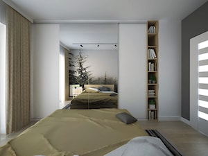 Mała biała sypialnia, styl skandynawski - zdjęcie od STUDIOPROJEKT.RW