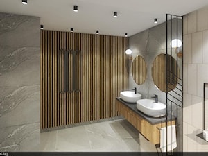 projekt łazienki w domu jednorodzinnym - zdjęcie od Stacja Wnętrze Urszula Kućko-Schmidt