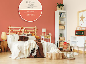 Aranżacje - Sypialnia, styl rustykalny - zdjęcie od Farby Sigma Coatings. Liczy się efekt.