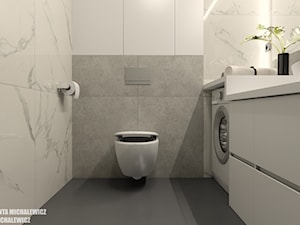 Zielona Góra - wnętrze minimalistycznej łazienki dla mężczyzny - Łazienka, styl minimalistyczny - zdjęcie od ARTchitektura Michalewicz