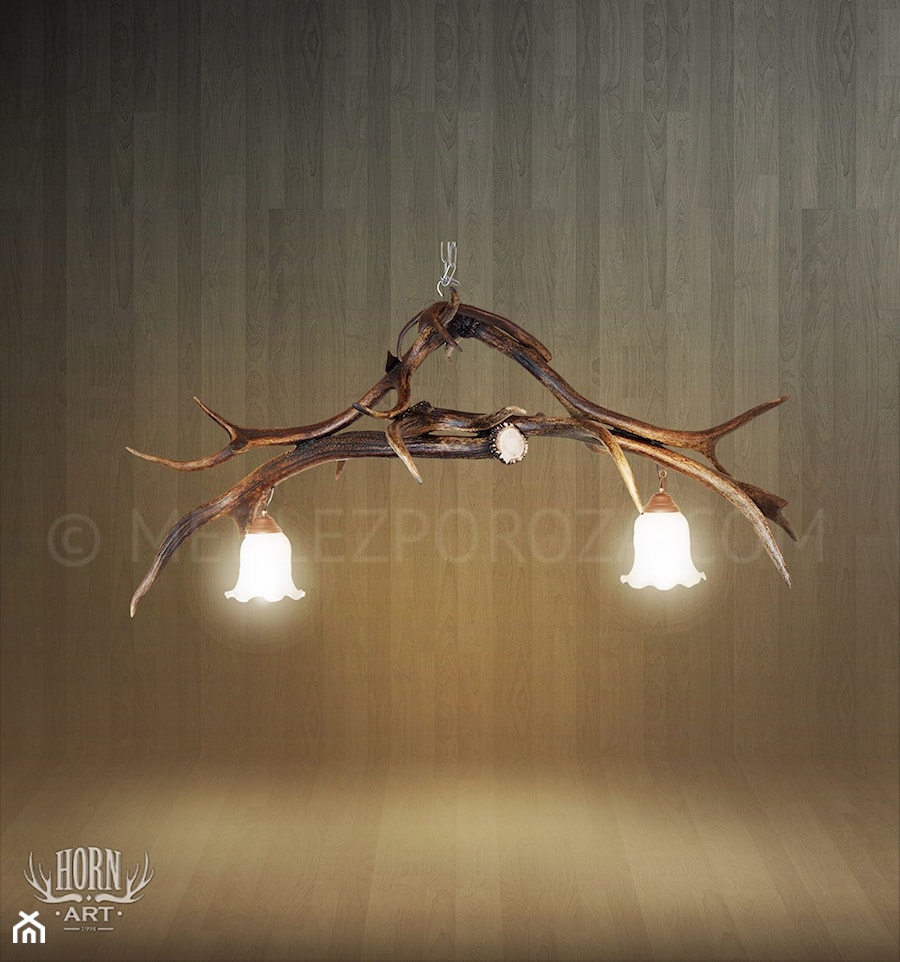 Żyrandol z poroża jelenia - zdjęcie od HornArt - Meble z poroża