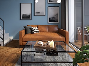 Mieszkanie 2 - Mały szary salon, styl nowoczesny - zdjęcie od Minimaxy