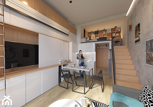 Mieszkanie 1 - Jadalnia, styl nowoczesny - zdjęcie od Minimaxy