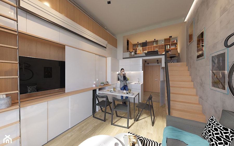 Mieszkanie 1 - Jadalnia, styl nowoczesny - zdjęcie od Minimaxy