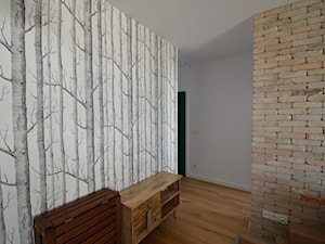 Mieszkanie w stylu meksykańskim - Mały biały szary salon, styl nowoczesny - zdjęcie od Lafhome