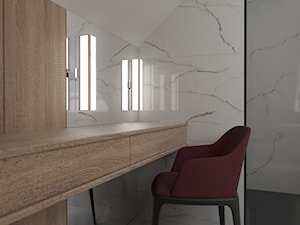 Projekt łazienki ze skosami - Łazienka, styl nowoczesny - zdjęcie od heintze concept