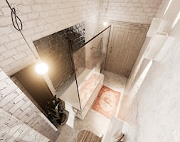 Projekt sypialni i łazienki w kamienicy - Łazienka, styl industrialny - zdjęcie od WOJTYCZKA Pracownia Projektowa - Homebook