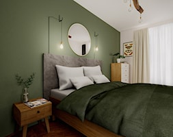 Oliwkowa sypialnia z charakterem - zdjęcie od WOJTYCZKA Pracownia Projektowa - Homebook