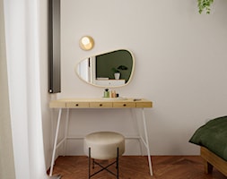 Boho, retro i coś jeszcze - Mała biała sypialnia, styl rustykalny - zdjęcie od WOJTYCZKA Pracownia Projektowa - Homebook