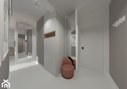 Projekt mieszkania Bliska Wola - Hol / przedpokój, styl minimalistyczny - zdjęcie od ASdesign PROJEKTY WNĘTRZ i ELEWACJI