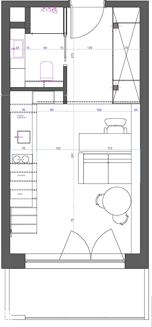 Konkurs MINImum powierzchni, MAXImum funkcjonalności - Salon, styl nowoczesny - zdjęcie od ASdesign PROJEKTY WNĘTRZ i ELEWACJI - Homebook