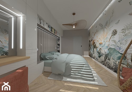 Projekt mieszkania Bliska Wola - Sypialnia, styl nowoczesny - zdjęcie od ASdesign PROJEKTY WNĘTRZ i ELEWACJI