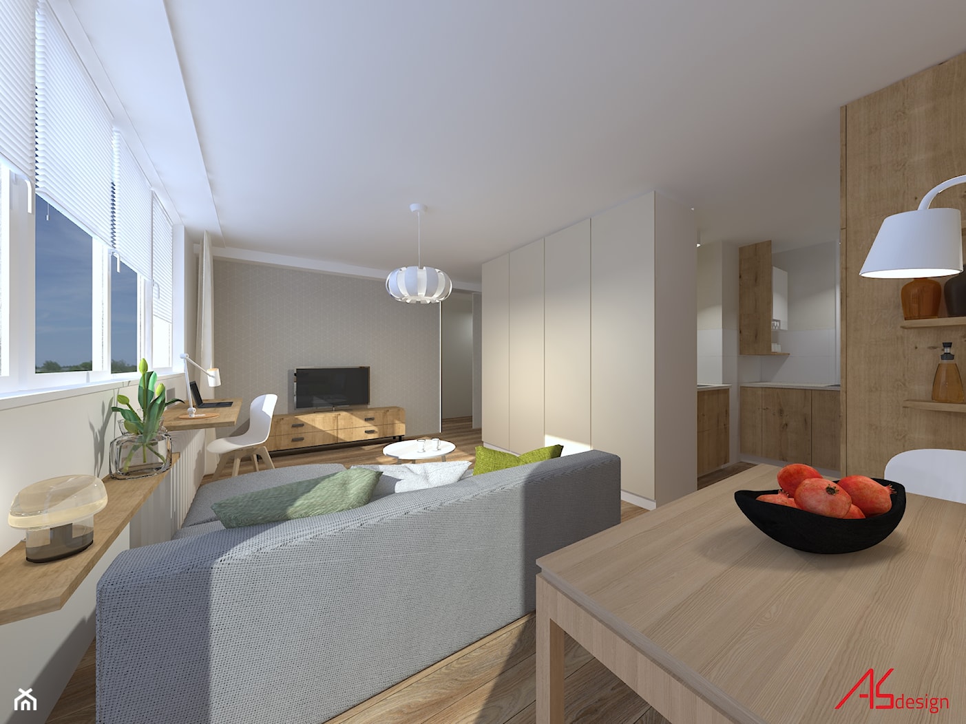 Mini mieszkanie - zdjęcie od ASdesign PROJEKTY WNĘTRZ i ELEWACJI - Homebook