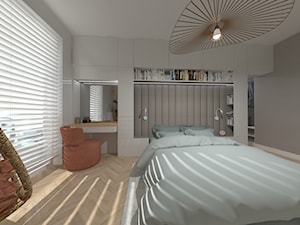 Projekt mieszkania Bliska Wola - Sypialnia, styl nowoczesny - zdjęcie od ASdesign PROJEKTY WNĘTRZ i ELEWACJI