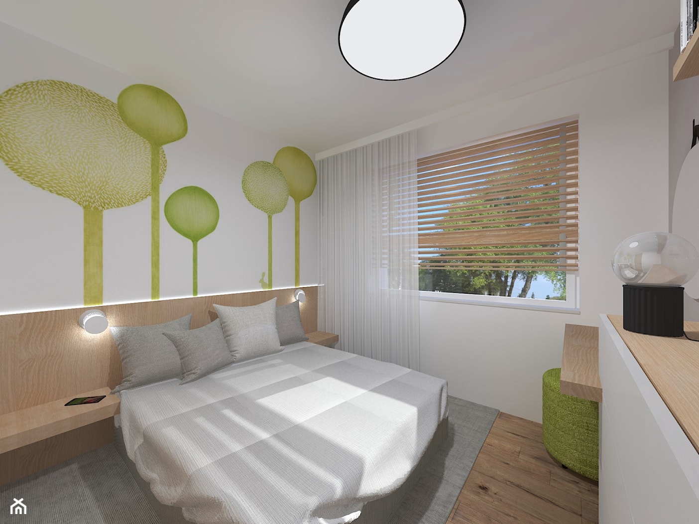 Mieszkanie z akcentem zieleni - zdjęcie od ASdesign PROJEKTY WNĘTRZ i ELEWACJI - Homebook