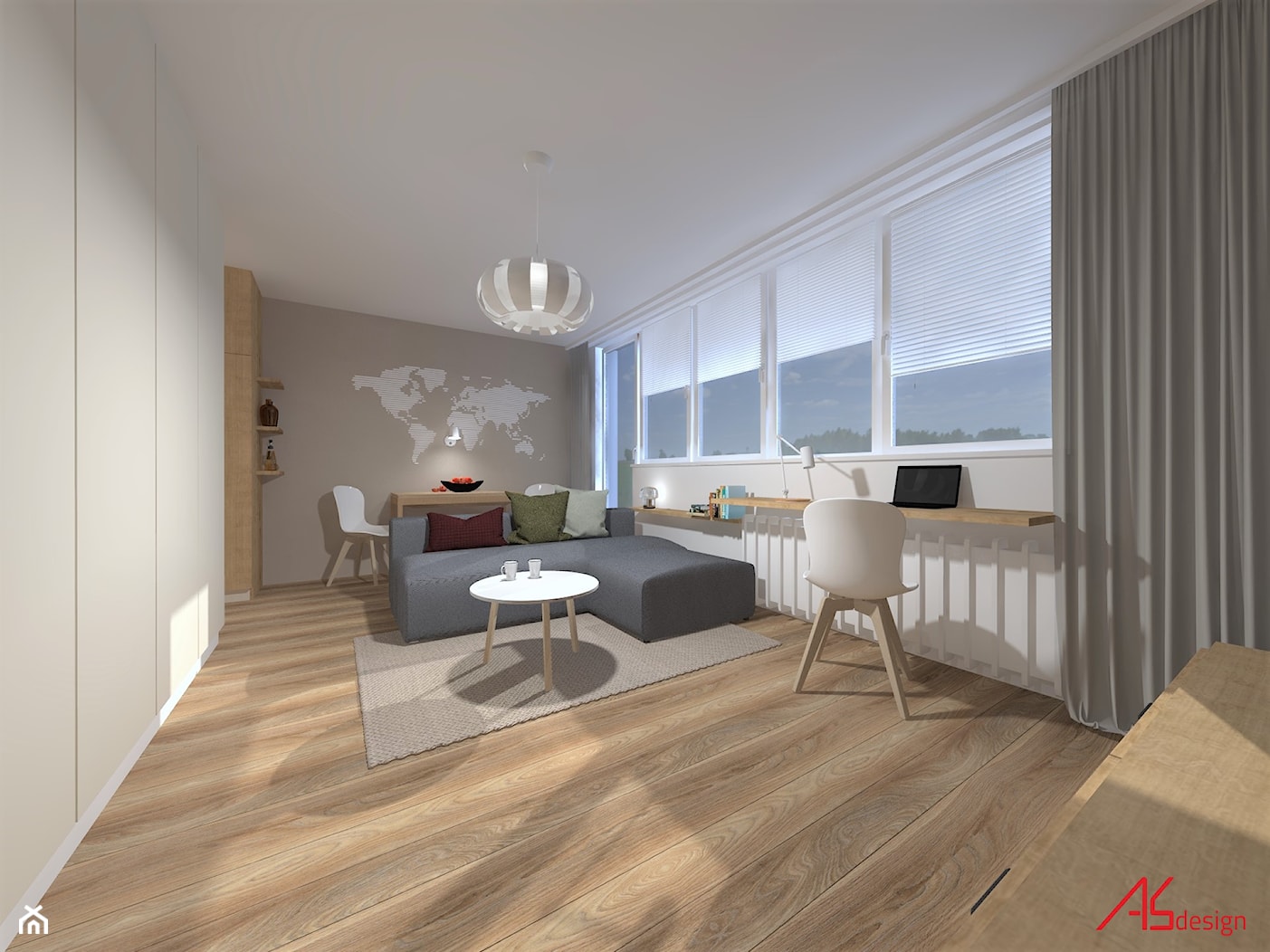 Mini mieszkanie - zdjęcie od ASdesign PROJEKTY WNĘTRZ i ELEWACJI - Homebook