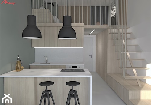 Mieszkanie singla - kuchnia - zdjęcie od ASdesign PROJEKTY WNĘTRZ i ELEWACJI