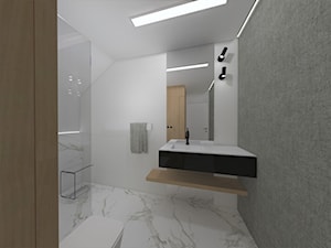 Łazienki na poddaszu - Łazienka, styl minimalistyczny - zdjęcie od ASdesign PROJEKTY WNĘTRZ i ELEWACJI