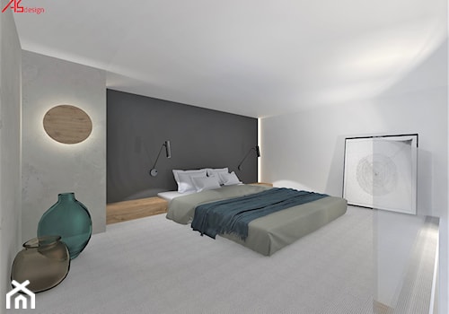 Mikromieszkanie z antersolą - sypialnia - zdjęcie od ASdesign PROJEKTY WNĘTRZ i ELEWACJI