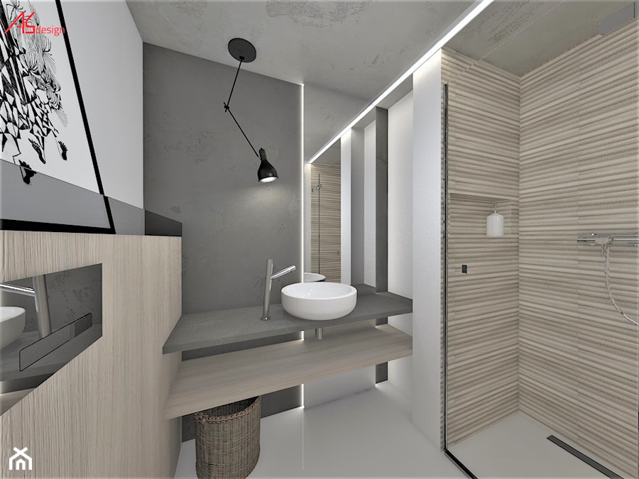 Mieszkanie singla - łazienka - zdjęcie od ASdesign PROJEKTY WNĘTRZ i ELEWACJI