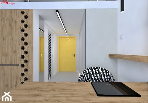 Mikromieszkanie z antersolą - wejście - zdjęcie od ASdesign PROJEKTY WNĘTRZ i ELEWACJI