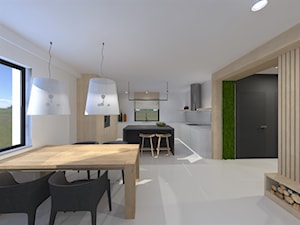 Projekt salonu z kuchnią - zdjęcie od ASdesign PROJEKTY WNĘTRZ i ELEWACJI