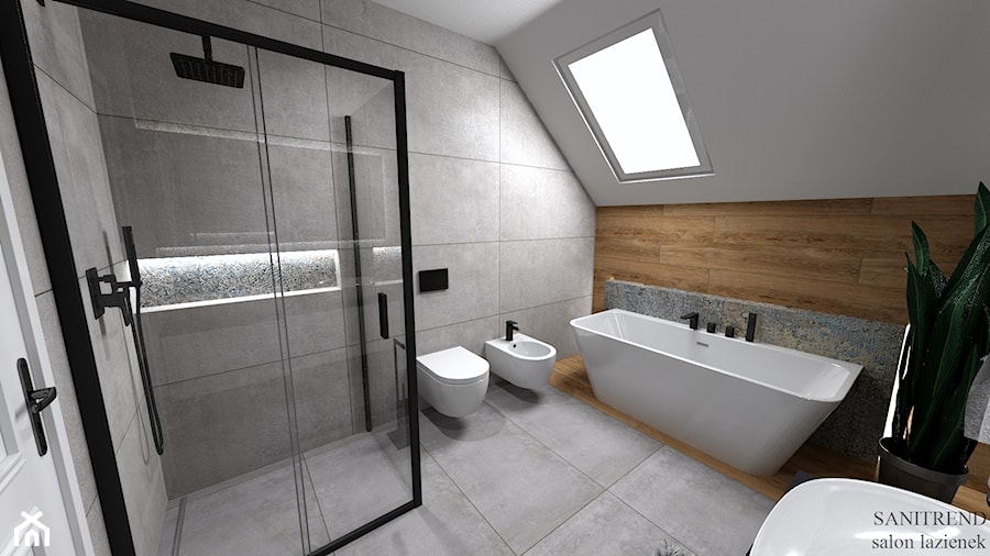 Klimatyczna łazienka - 28 - Łazienka, styl nowoczesny - zdjęcie od SANITREND Salon Łazienek