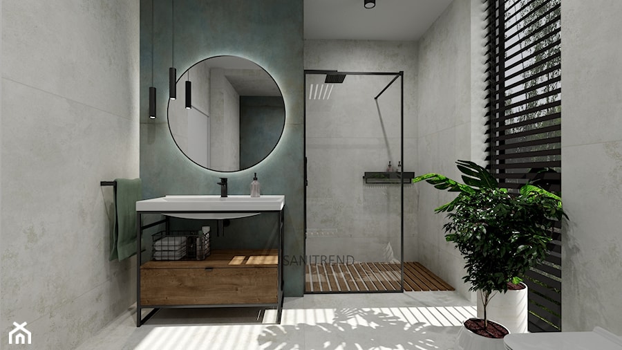 Klimatyczna łazienka - 46 - Łazienka, styl nowoczesny - zdjęcie od SANITREND Salon Łazienek