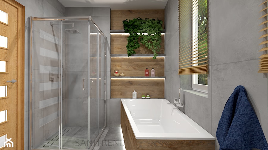 Klimatyczna łazienka - 29 - Łazienka, styl nowoczesny - zdjęcie od SANITREND Salon Łazienek