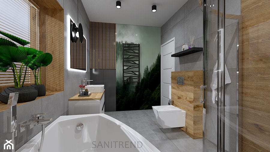 Klimatyczna łazienka - 26 - Łazienka, styl nowoczesny - zdjęcie od SANITREND Salon Łazienek