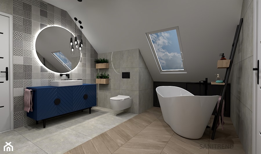 Klimatyczna łazienka - 9 - Łazienka, styl nowoczesny - zdjęcie od SANITREND Salon Łazienek