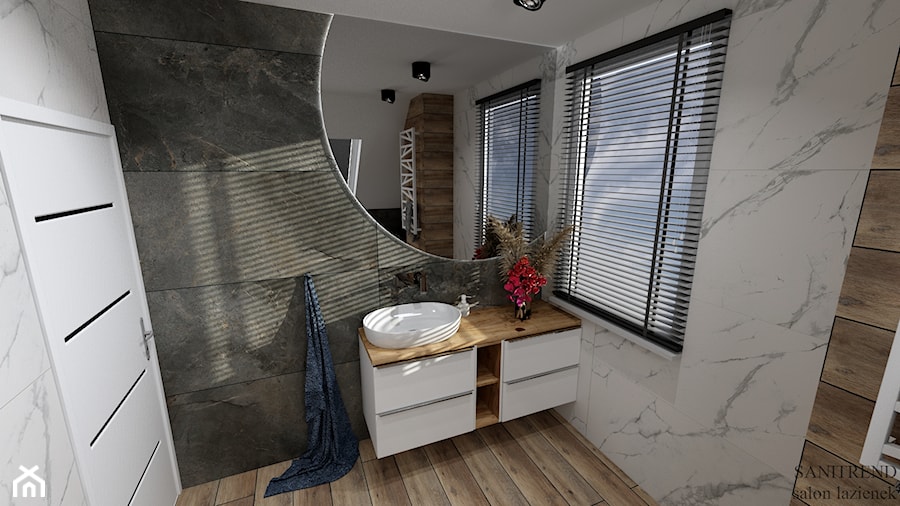 Klimatyczna łazienka - 22 - Łazienka, styl nowoczesny - zdjęcie od SANITREND Salon Łazienek