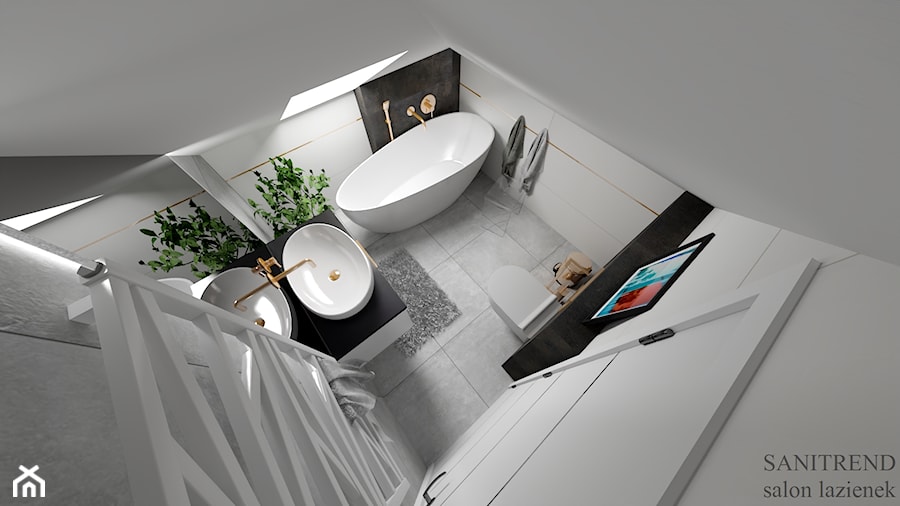 Przytulna łazienka - 3 - Łazienka, styl nowoczesny - zdjęcie od SANITREND Salon Łazienek